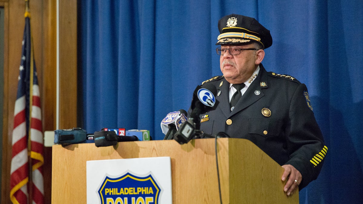  Philadelphia Police Commissioner Charles Ramsey speaks about year-end crime statistics in the city.  He will retire in January after eight years as Philadelphia’s top cop.  (Lindsay Lazarski/WHYY)  