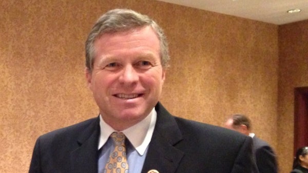  U.S. Rep. Charlie Dent expressed some Monday in harrisburg that his hard-right colleagues in Congress are coming around to the ways of governing by compromise. (Mary Wilson/for NewsWorks) 