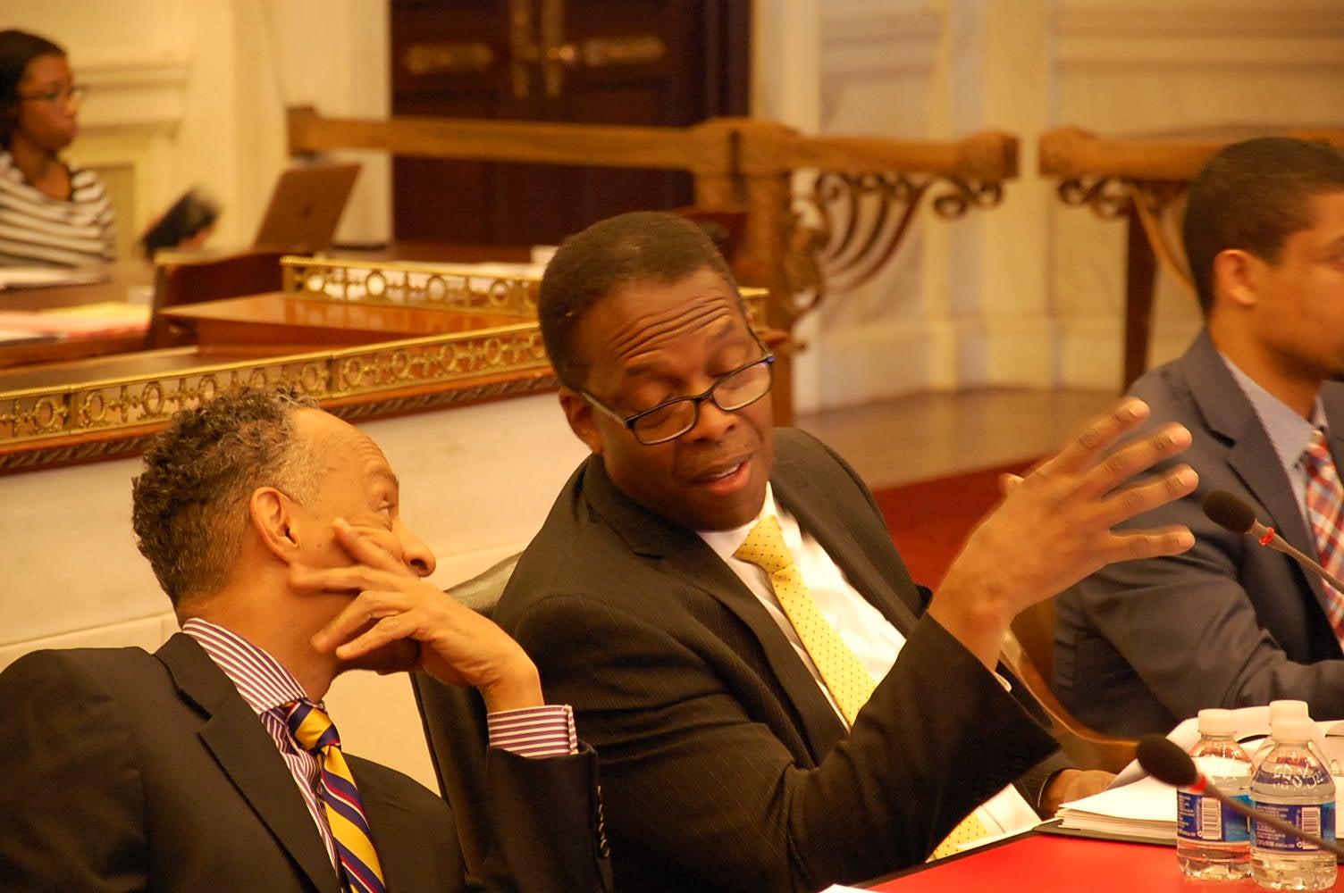 Council President Darrell Clarke would like Philadelphia companies and businesses to have further preference when the city awards contracts. (Tom MacDonald/WHYY)