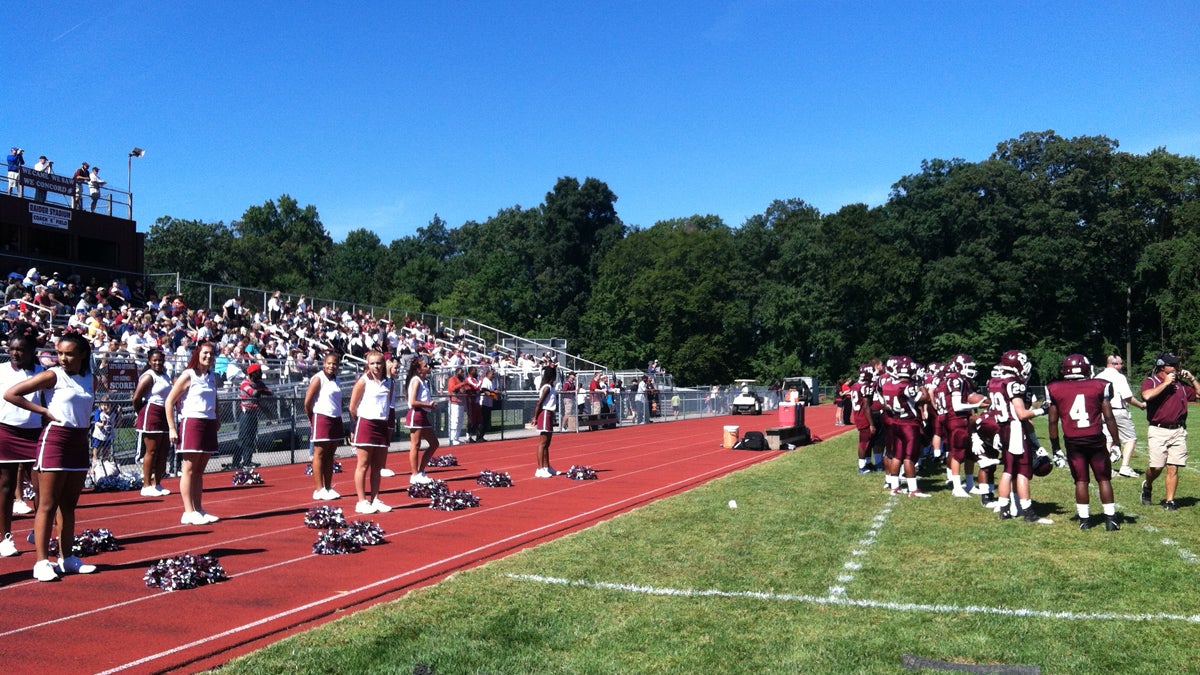  Concord High School begins its home game against Middletown. (Elana Gordon/WHYY) 