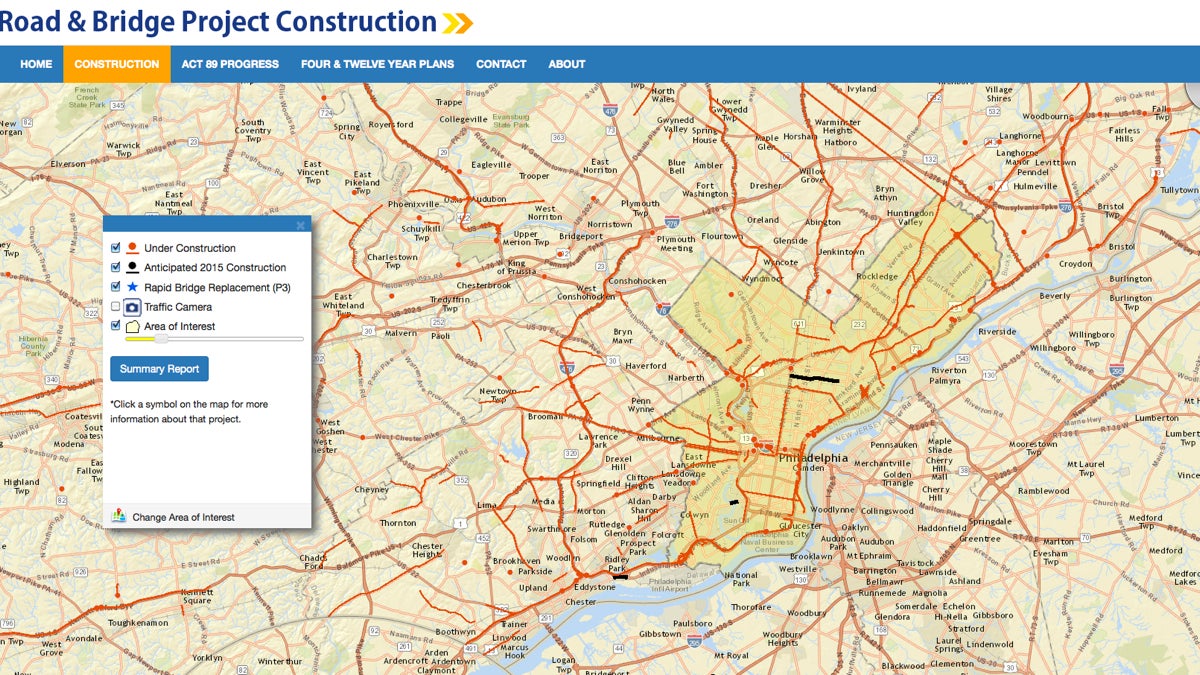  A new PennDOT website lays out road and bridge projects throughout the state.  