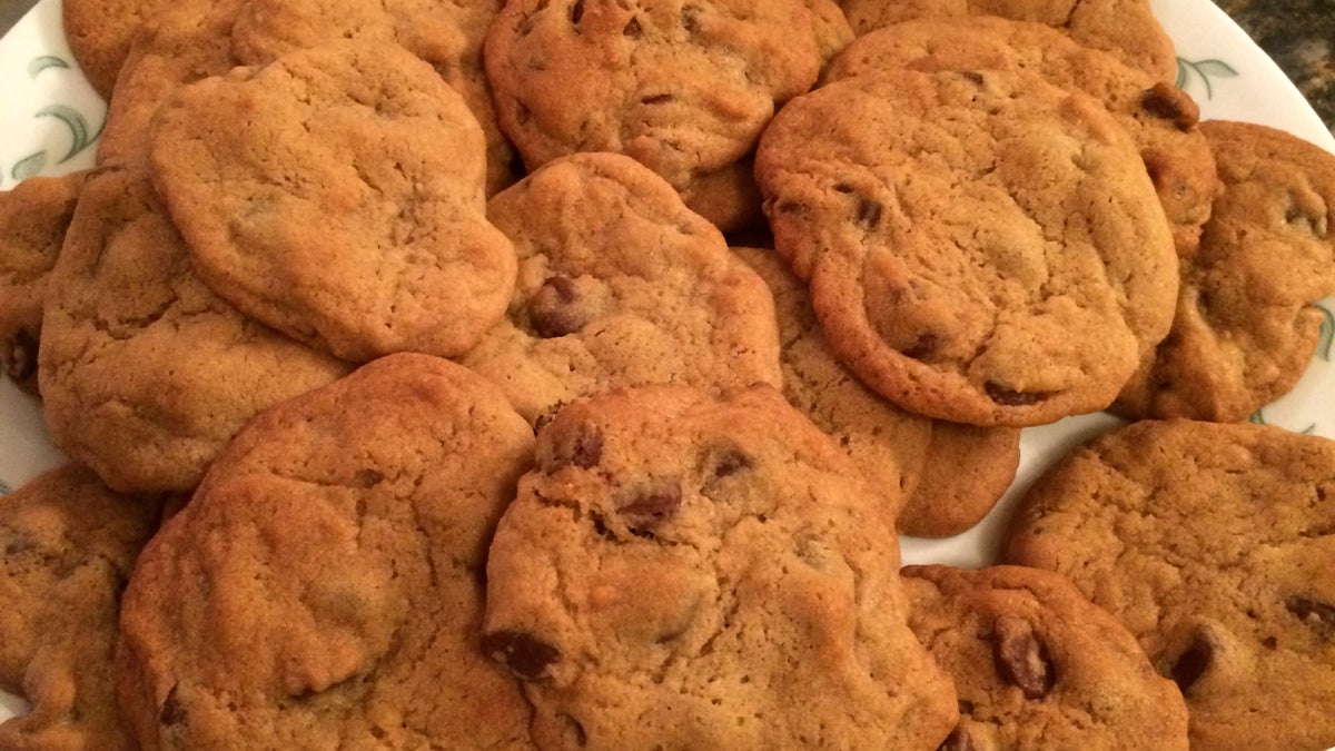  LaVeta's storm preparation didn't include salt or shovels. It included the ingredients for these cookies. (Solomon Jones/ for NewsWorks)  