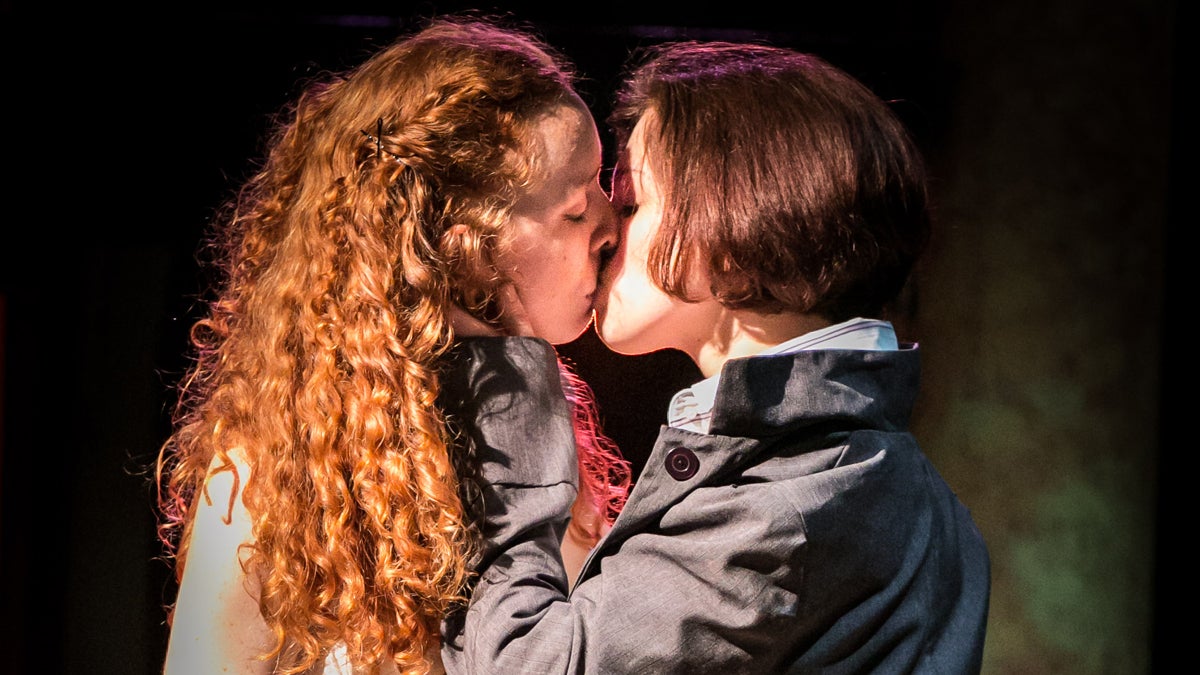  Isa St. Clair (left) as Juliet and Rachel Gluck as Romeo in Curio Theatre Company’s 