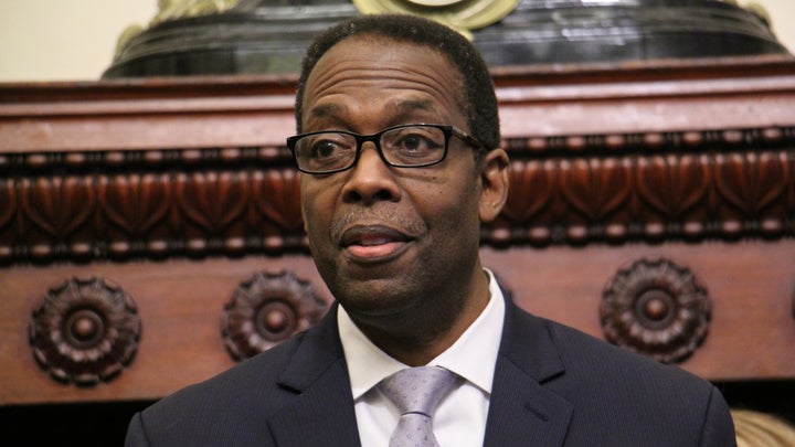 Philadelphia Council President Darrell Clarke has questions about the future of affordable housing in the city. (Emma Lee/WHYY)