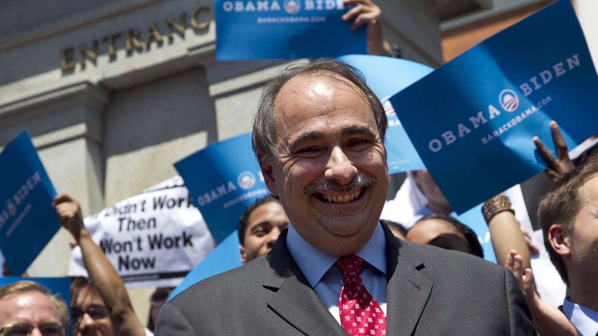  David Axelrod is shown on the campaign trail for Barack Obama in 2012. (AP Photo/Steven Senne) 