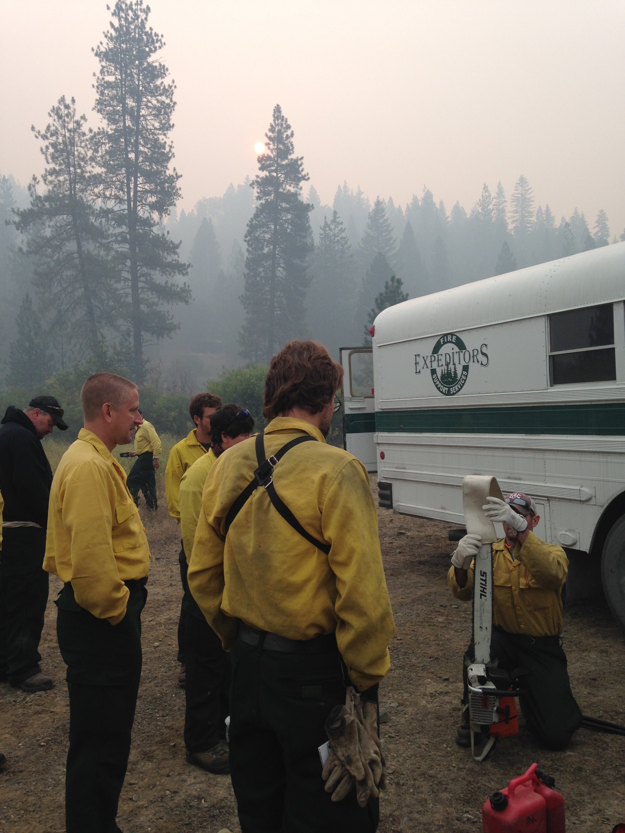  Delaware's wildland fire crew is working to extinguish flames in California. (courtesy: Delaware Forest service)  