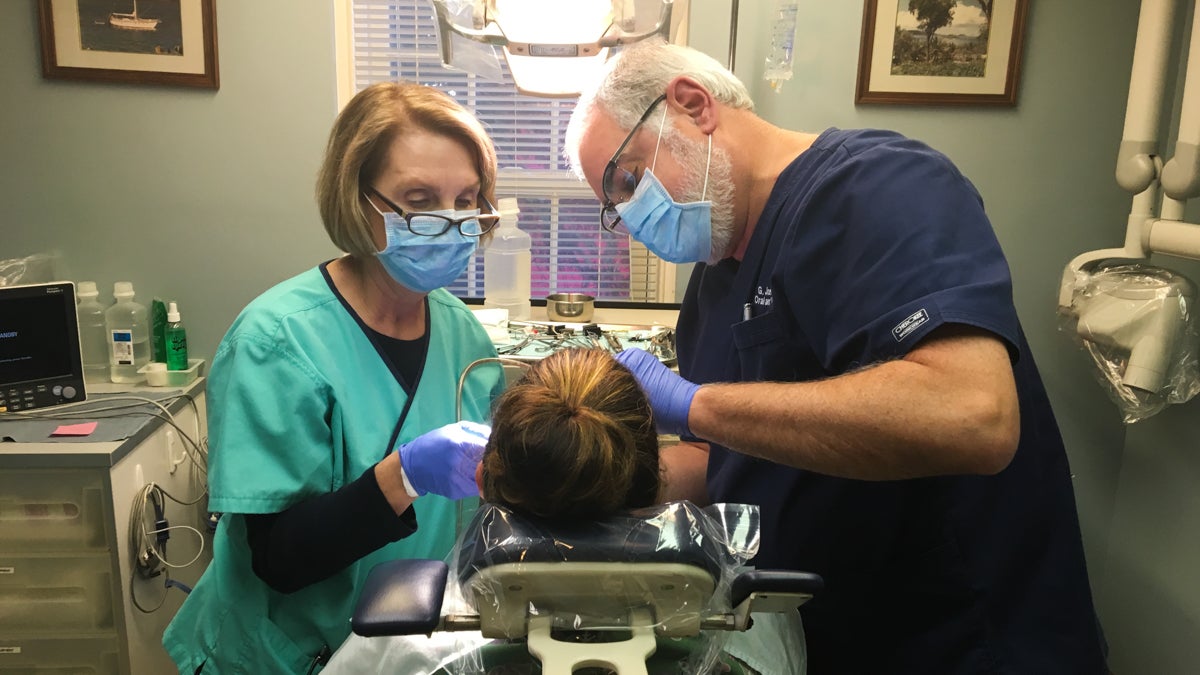 Dr. Joel Funari performs some 300 tooth extractions annually at his private practice in Devon