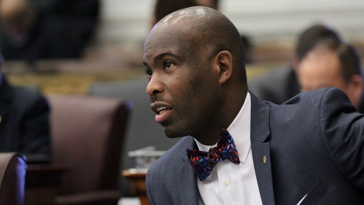 City Councilman Derek Green is asking the state for a waiver that would allow medical marijuana dispensaries in Philadelphia. (Emma Lee/WHYY