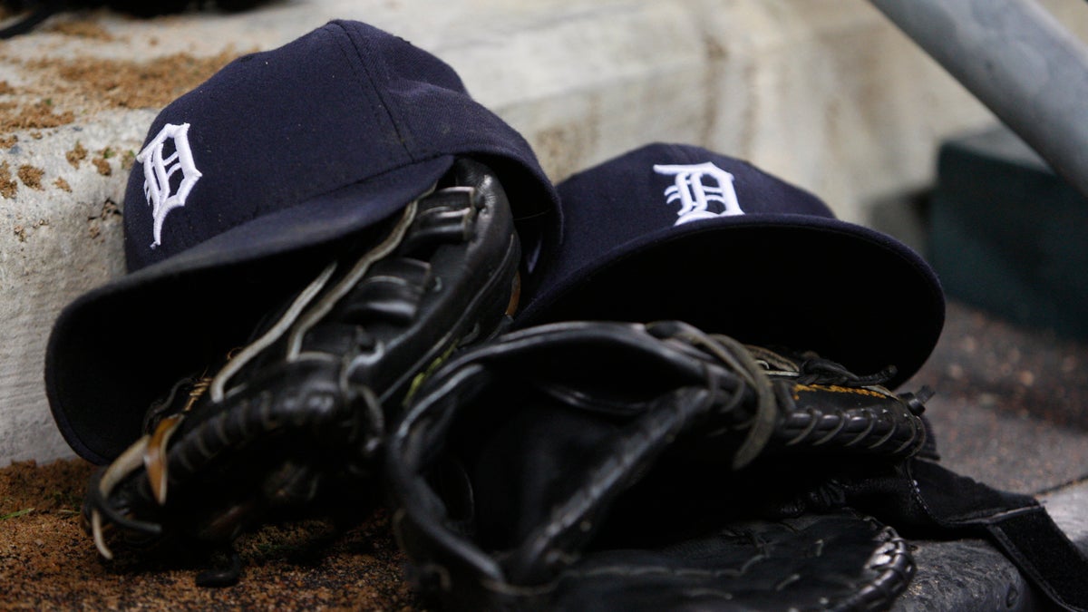 Detroit Tigers caps and gloves (AP Photo/Carlos Osorio, file) 