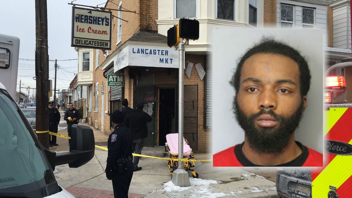 22-year-old Devonte Dorsett is charged along with a 14-year-old in the murder of a Wilmington store clerk on Monday. (John Jankowski/for NewsWorks; inset photo courtesy Wilmington Police)