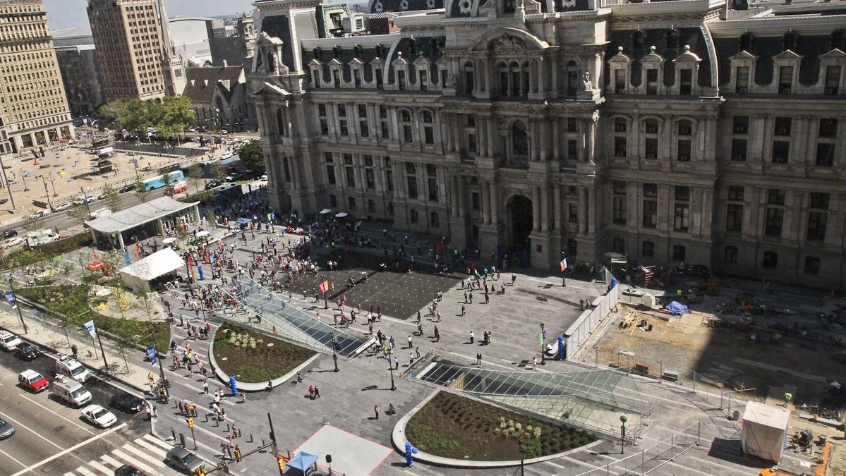 Dilworth Plaza reopened as Dilworth Park Thursday after three years of construction. (Kimberly Paynter/WHYY)