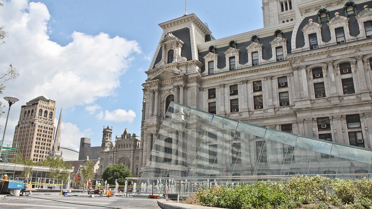  After 2 and-a-half years of construction Dilworth Plaza is reopening this week (Kimberly Paynter/WHYY) 