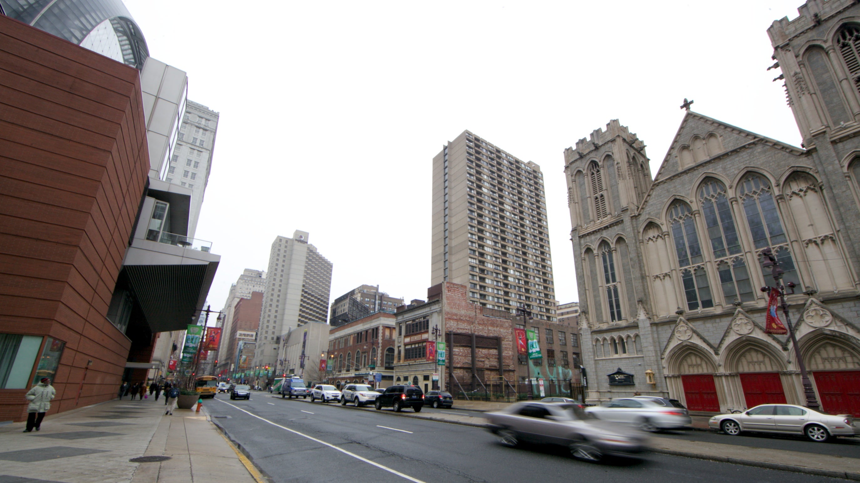  Across the street from the Kimmel Center will be the SLS International Hotel and Residences. (Nathaniel Hamilton/for Newsworks) 