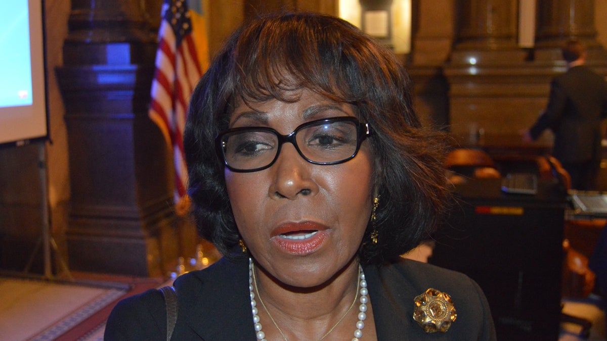 Philadelphia Councilwoman Blondell Reynolds Brown proposes a tax on e-cigarettes to help fund city schools. (Tom MacDonald/WHYY)
