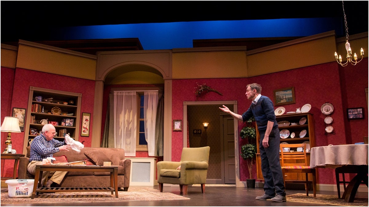  Actors Lenny Wolpe and Fran Vlastnick on stage at Delaware Theater Company (Photo courtesy of DTC) 