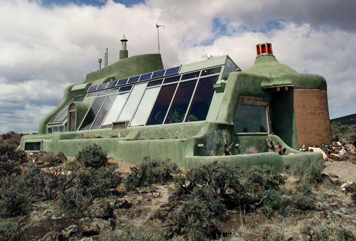  An earthship in the desert landscape of Taos, New Mexico.  (AP file image) 