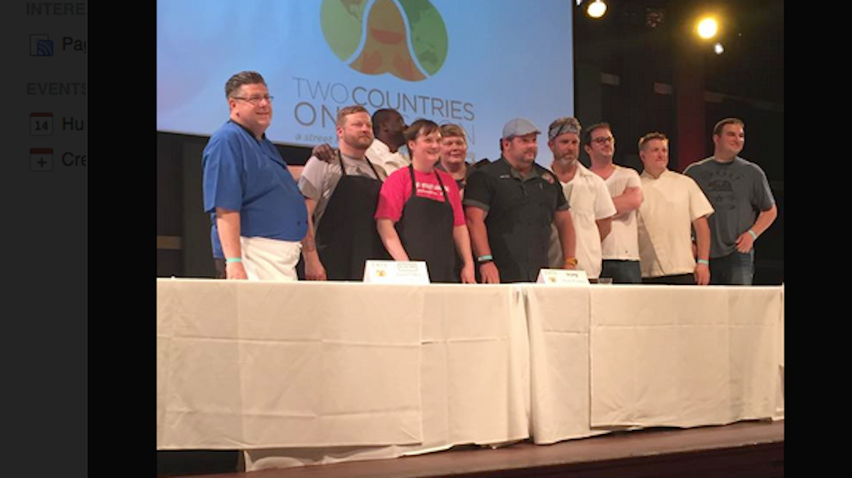  Philadelphia chefs participate in a showdown at the EATS festival. (Courtesy of Food Trust and EATS Philly) 