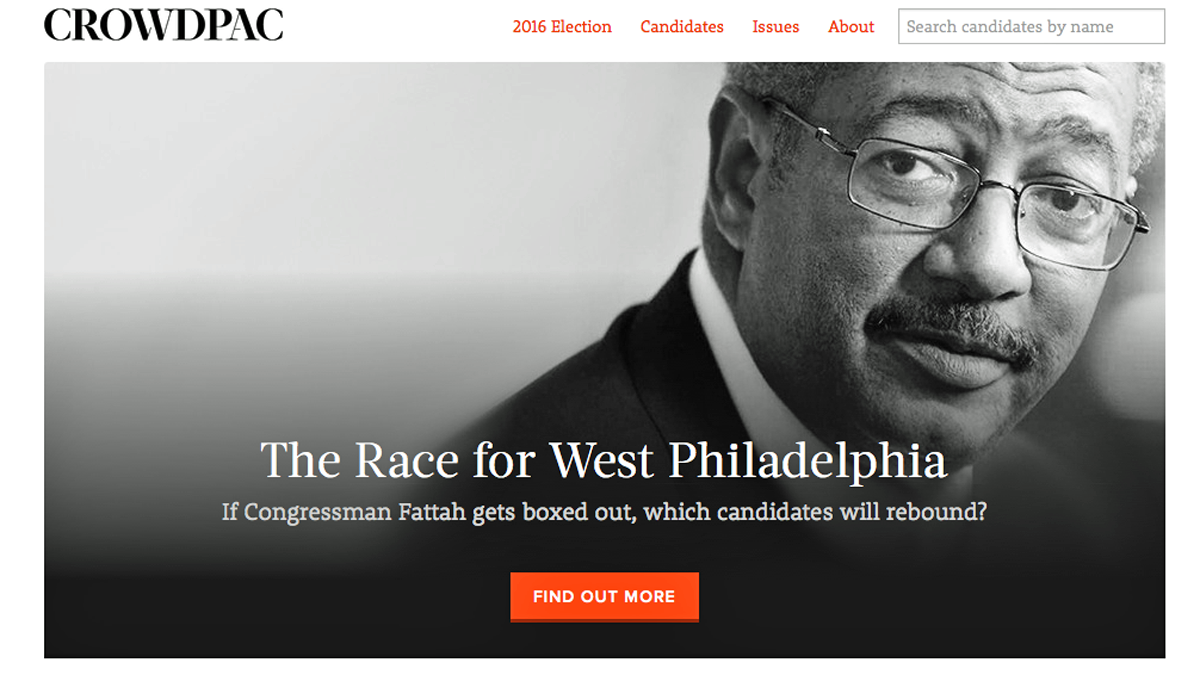  Crowdpac is a nonpartisan, for-profit, data-driven, Kickstarter-like political website, funding candidates in uncontested races, both locally and  throughout the country. (Electronic image via crowdpac.com) 