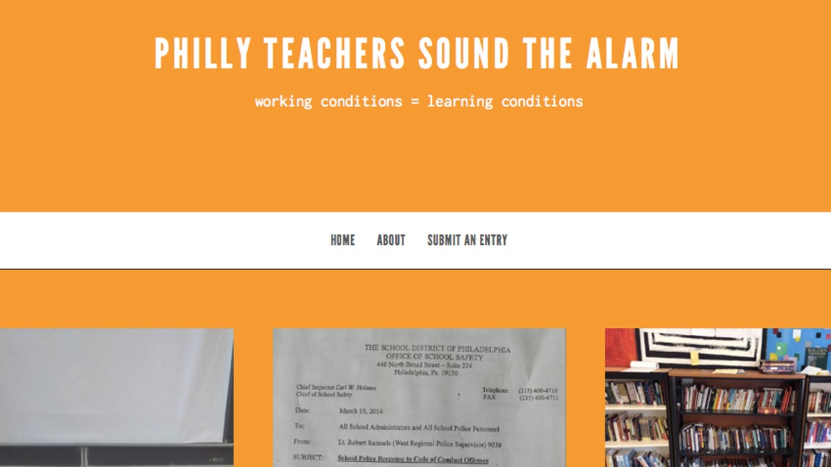  A new website by Philadelphia School District teachers  (Electronic image via phillyteachers.org) 