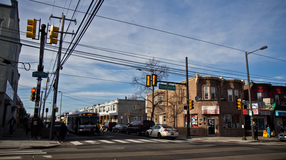 Woodland Avenue in Southwest Philadelphia. (Kimberly Paynter/WHYY)