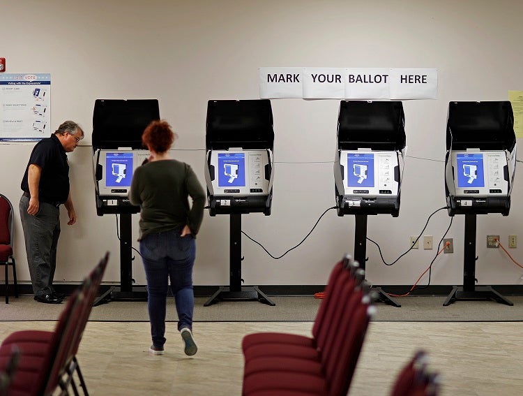 New Jersey wasn’t one of the 21 states whose electoral systems were targeted by Russian hackers in 2016, but it has weaknesses at both the state and county level. (AP Photo/David Goldman)