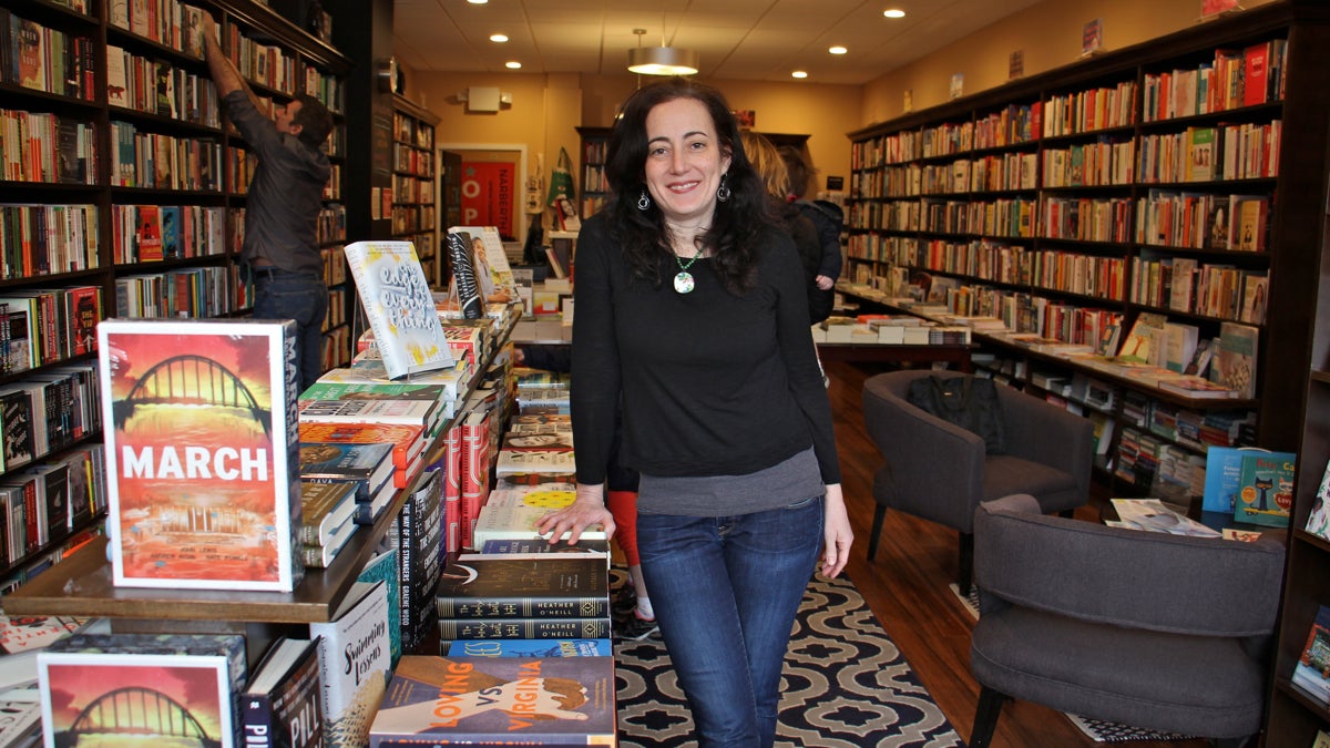 Ellen Trachtenberg is the owner of Narberth Bookshop. (Emma Lee/WHYY)