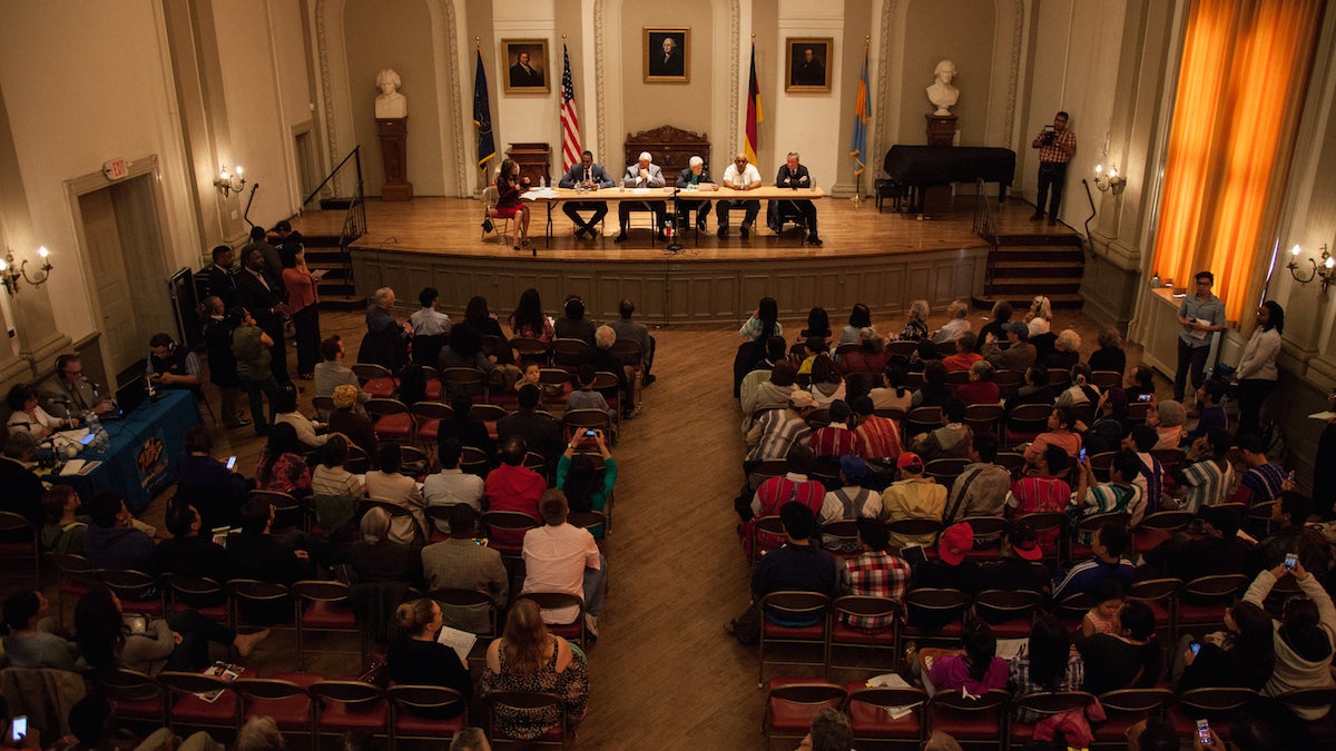 Six of the seven canadates for the Philadelphia mayorial race came together for a debate on issues surrounding new immigrants in the city of Philadelphia. April 11th, 2015 Emily Cohen / For Newsworks