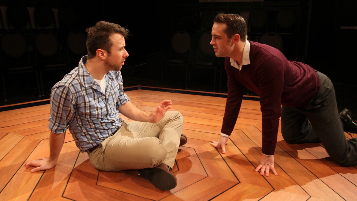 Wes Haskell as John and John Jarboe as M in Theatre Exile's production of 