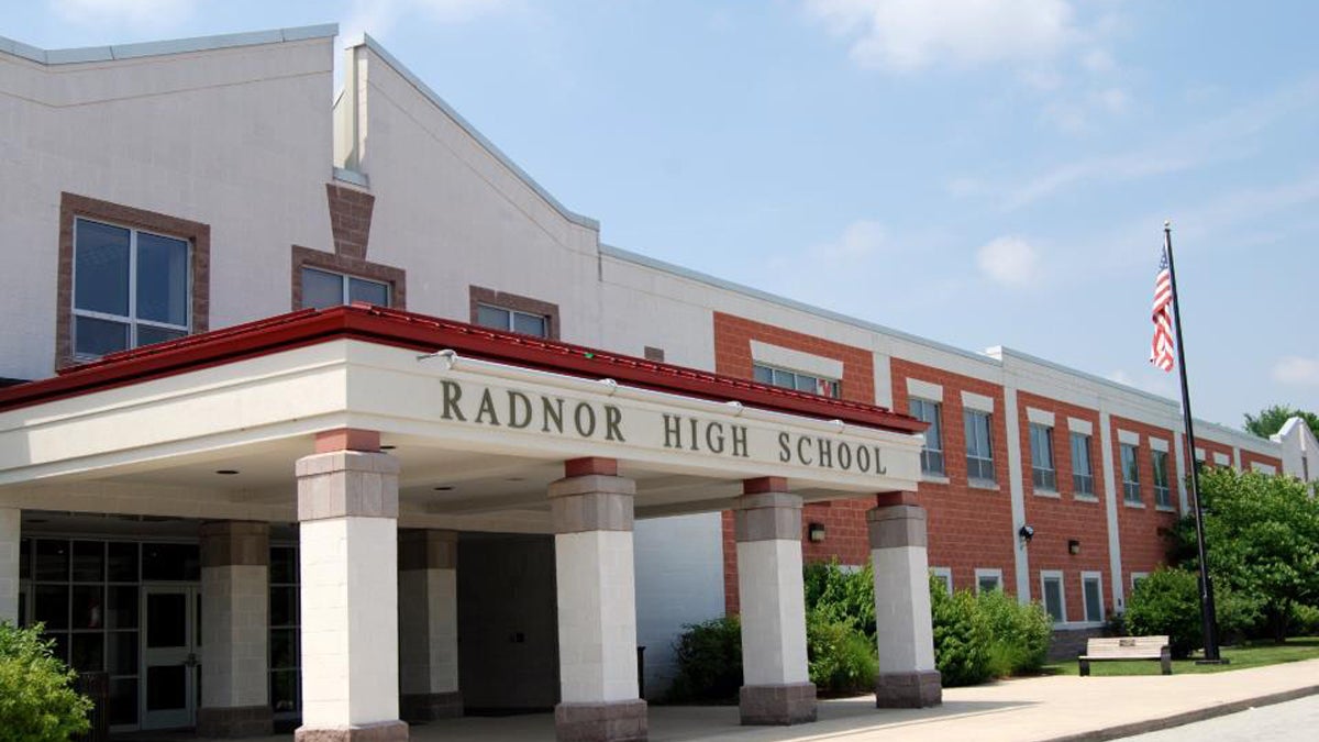 The exterior of Radnor High School