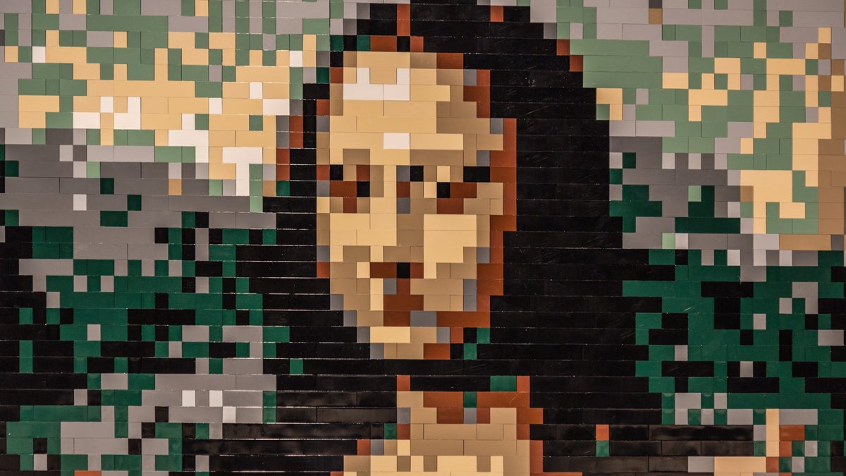  The world's largest display of LEGO art comes to the Franklin Institute. 'The Art of the Brick' features more than 100 pieces by renowned New York based contemporary artist Nathan Sawaya. Pictured: Leonardo da Vinci's Mona Lisa (Brick Count: 4573). (Photo courtesy of the Franklin Institute) 