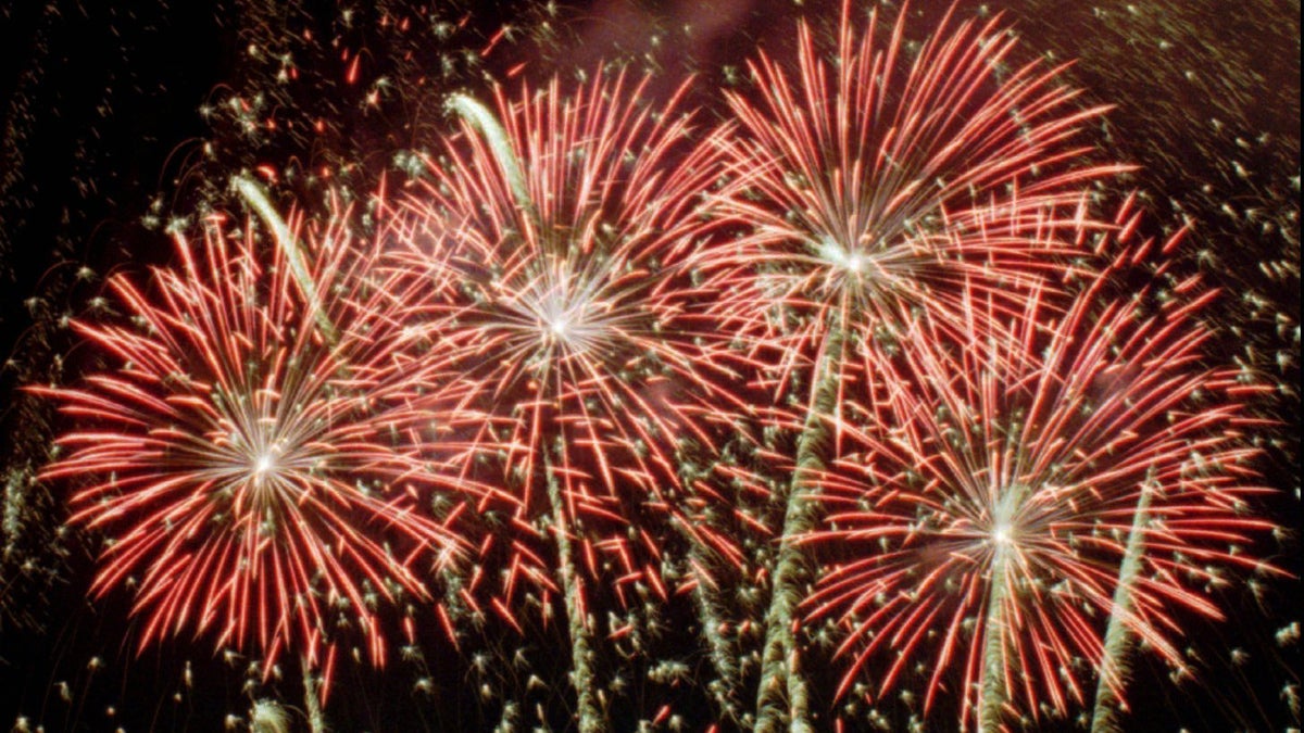  Fireworks burst over Penn's Landing in Philadelphia. (AP Photo/Tim Shaffer, file) 