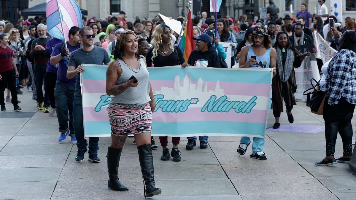  Philadelphia trans activist Naiymah Sanchez leads the 5th Annual Philly Trans