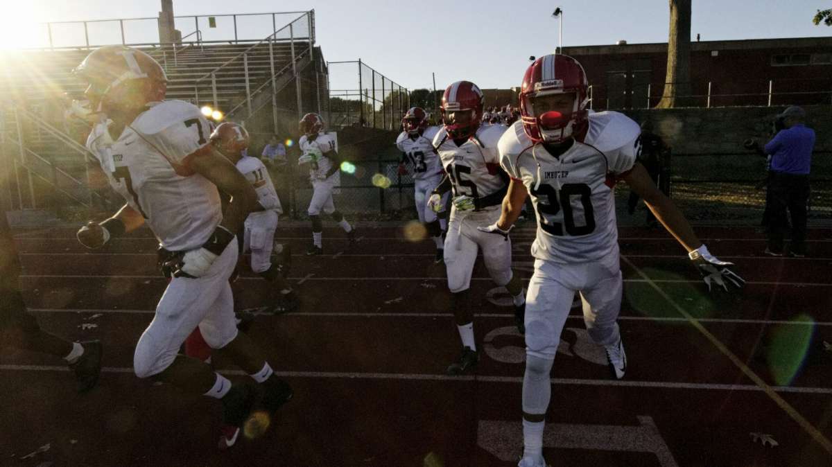  The Imhotep Panthers played for their third Public League football title this weekend. (Bas Slabbers/for NewsWorks) 