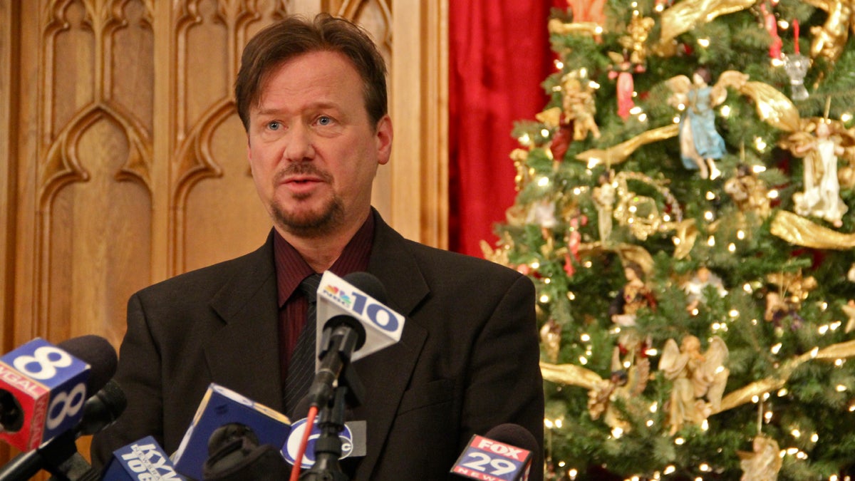  Methodist pastor Frank Schaefer recently announced that he would not renounce gay marriage. He was subsequently defrocked by the United Methodist Council of Ordained Ministers. (Emma Lee.for NewsWorks) 