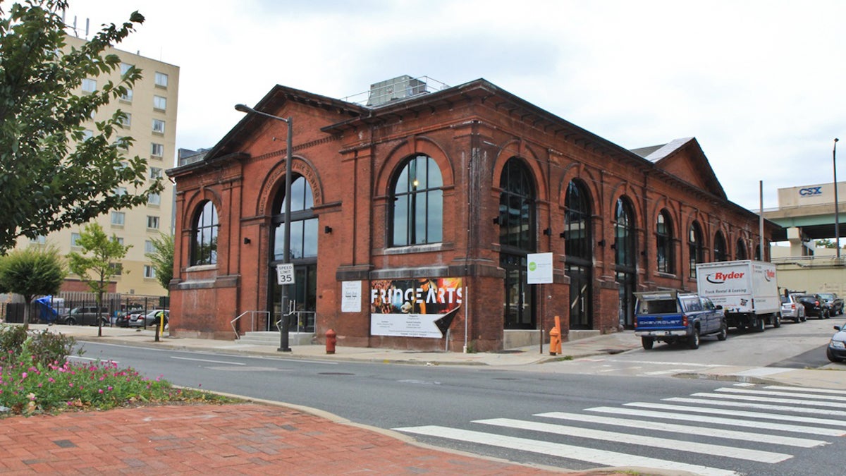  The new FringeArts Building at Race Street and Columbus Boulevard opens this weekend with The Elephant Room, a Fringe performance from last year. (Kimberly Paynter/WHYY) 