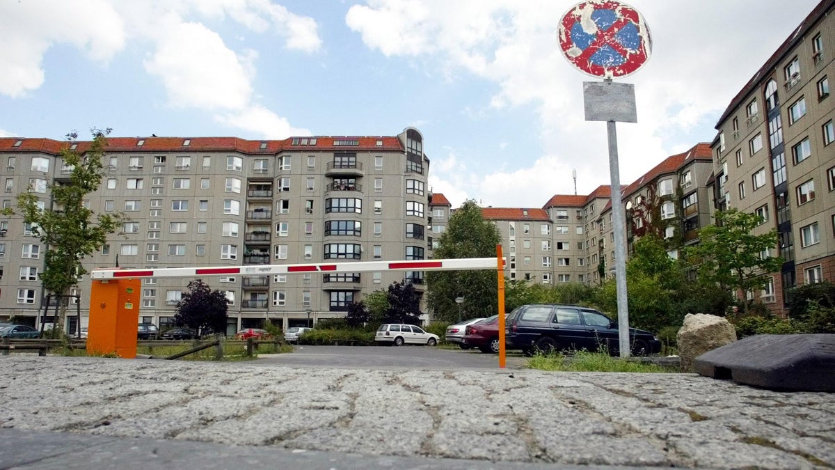  There is nothing at this parking lot and housing area in Berlin, shown in 2004, to remind a visitor that this is the site of Adolf Hitler's bunker. After WWII, East Germany built up a housing area on the site. (AP Photo/Fritz Reiss) 