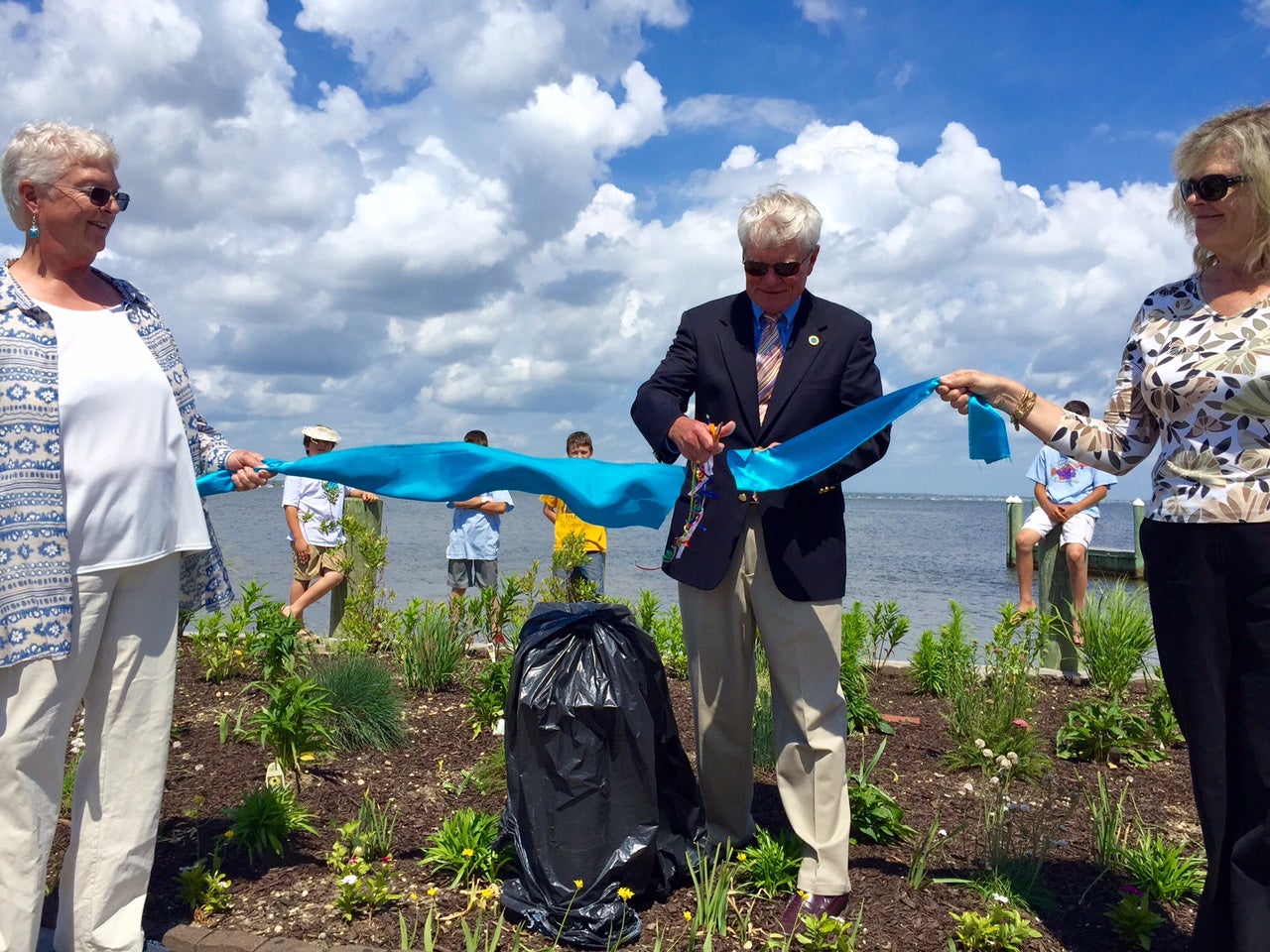  Seaside Park Mayor Robert W. Matthies cut the blue ribbon in the borough's 