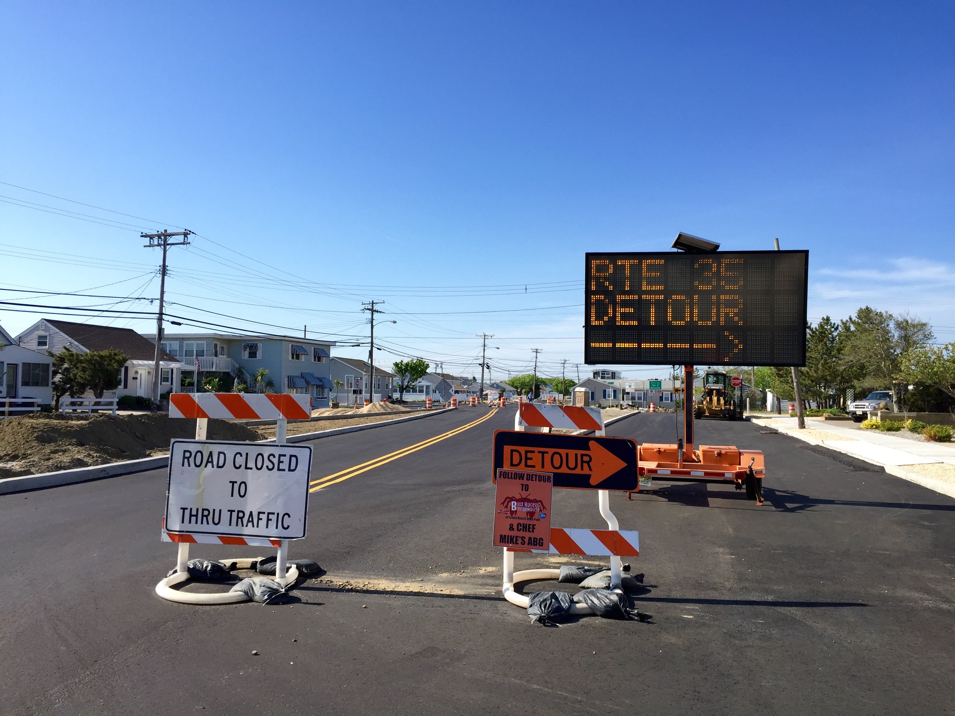 Route 35 near the Seaside Park/Berkeley border on May 14, 2015. (Photo: Justin Auciello/for NewsWorks) 