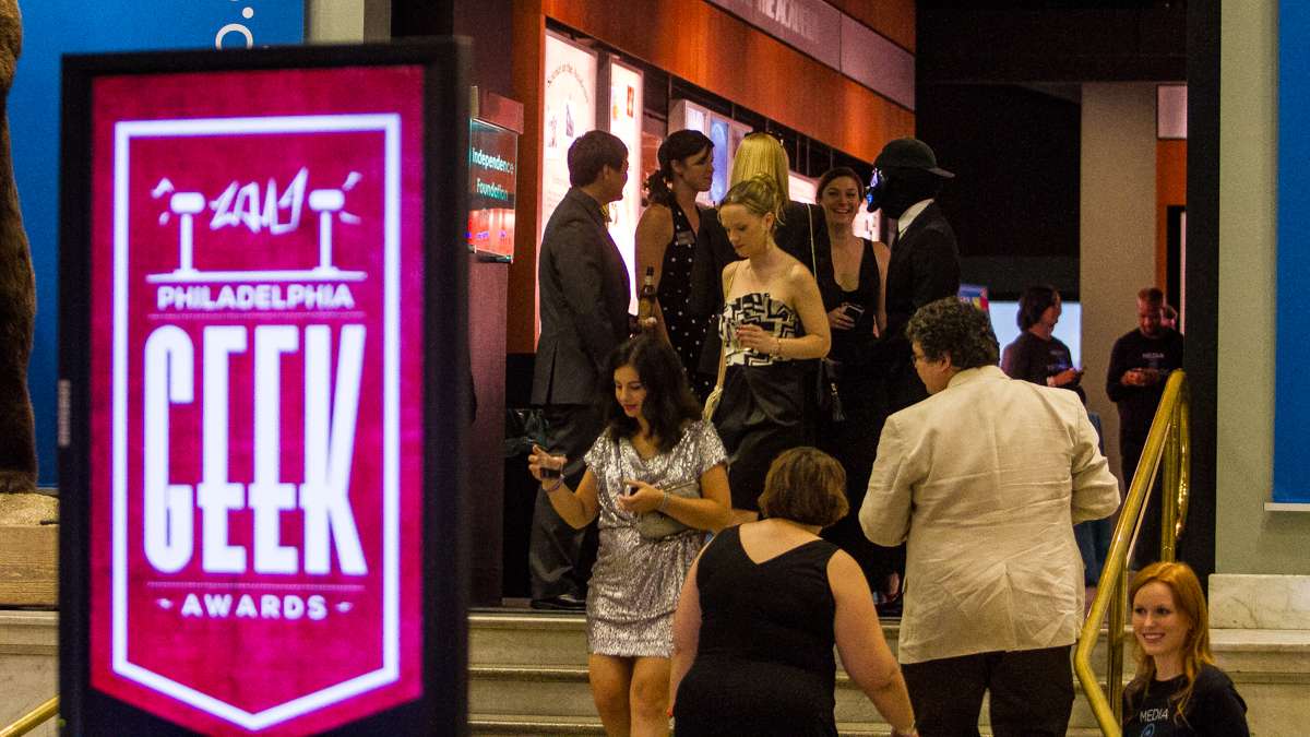  Nominees and guests are shown arriving at the 2014 Philadelphia Geek Awards. (Brad Larrison/for NewsWorks) 