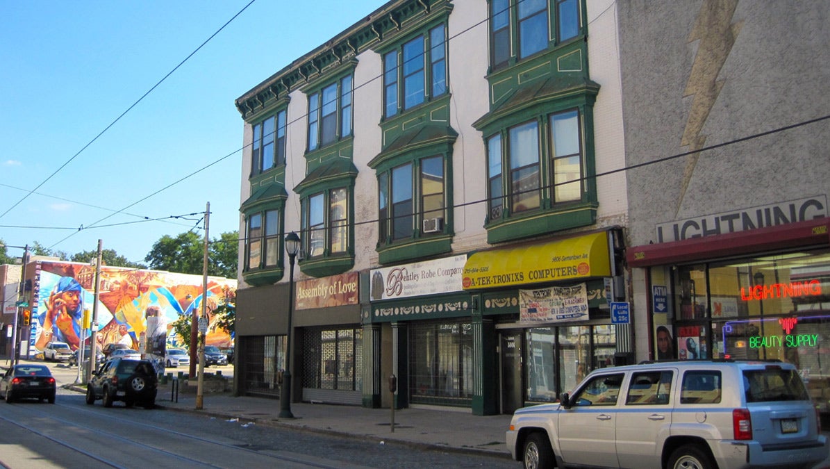  A view of Germantown shows empty and filled storefronts. (Courtesy of Emaleigh Doley) 