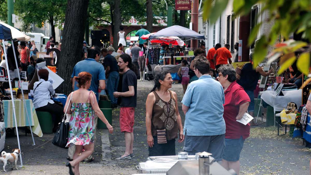  A scene from last year's Re-Imagining Maplewood Mall Festival in Germantown. (Bas Slabbers/for NewsWorks) 