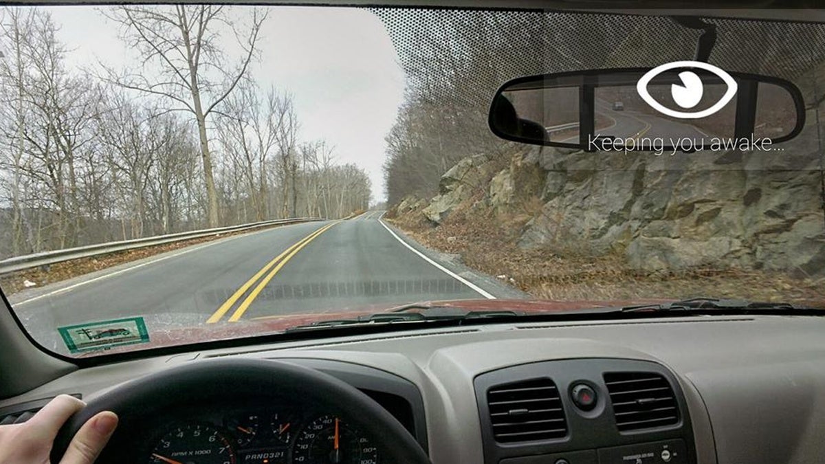  A driver's eye view of the Google Glass Drive Safe App (drivesafeforglass.com)  