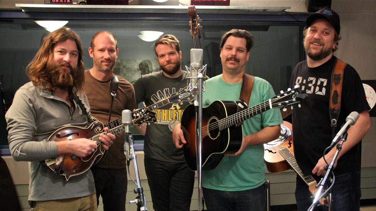 The members of Greensky Bluegrass perform at WHYY. (Emma Lee/WHYY)