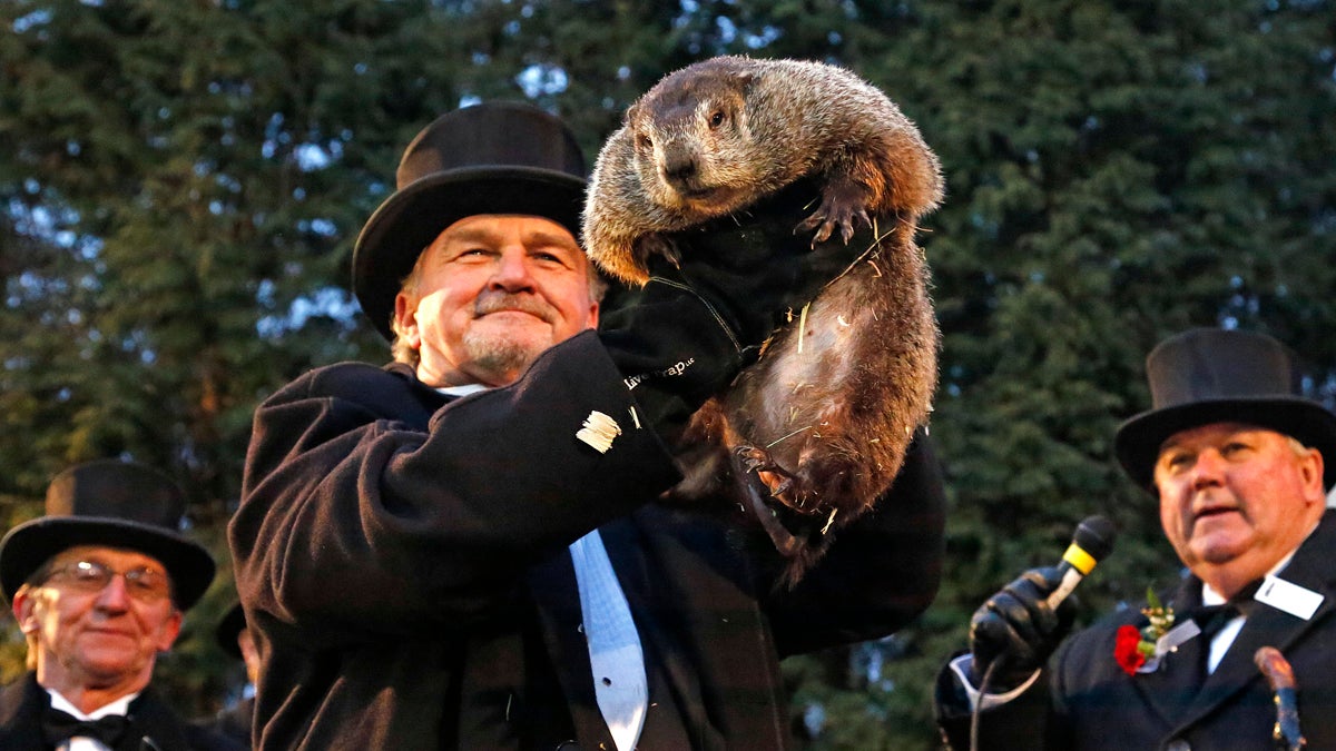 Groundhog Club handler John Griffiths