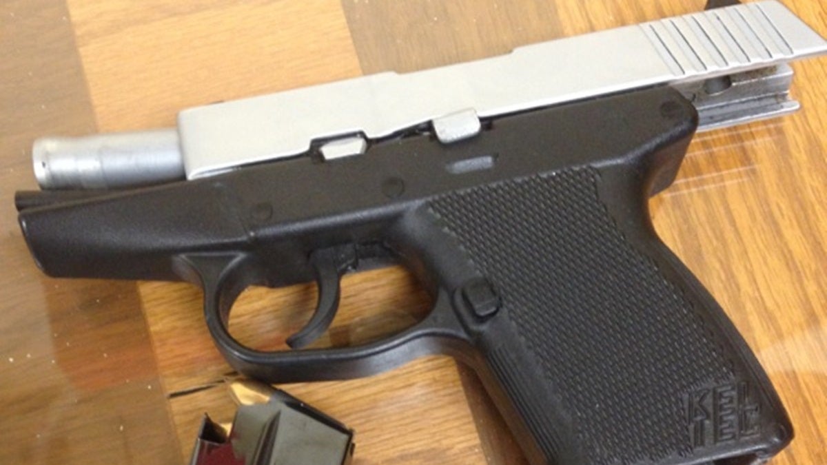  Delaware State Police released this evidence photo of the gun found at Dickinson High. 