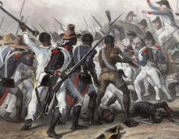  Images like these, depicting the Battle of Vertières, a major battle of the Second War of Haitian Independence, fueled fears of slave rebellion in the United States. (Wikimedia Commons) 
