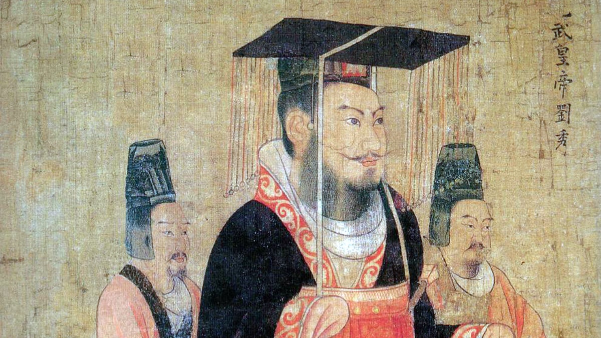  Emperor Guangwu, born Liu Xiu, was an emperor of the Han Dynasty during the first century. He unified disparate parts of China during his rule. (<a href='https://en.wikipedia.org/wiki/List_of_emperors_of_the_Han_dynasty'>Wikipedia Commons</a>) 
