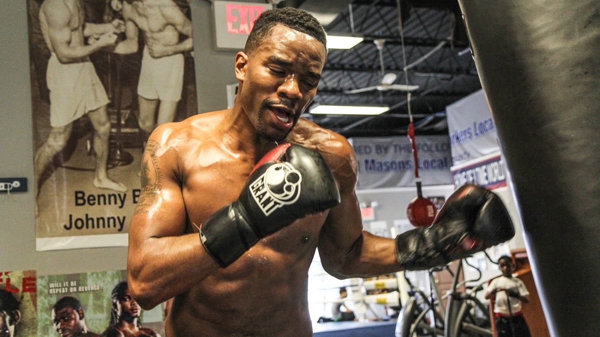 Jesse “Hard Work” Hart trains for the most important fight of his life. (Kimberly Paynter/WHYY)