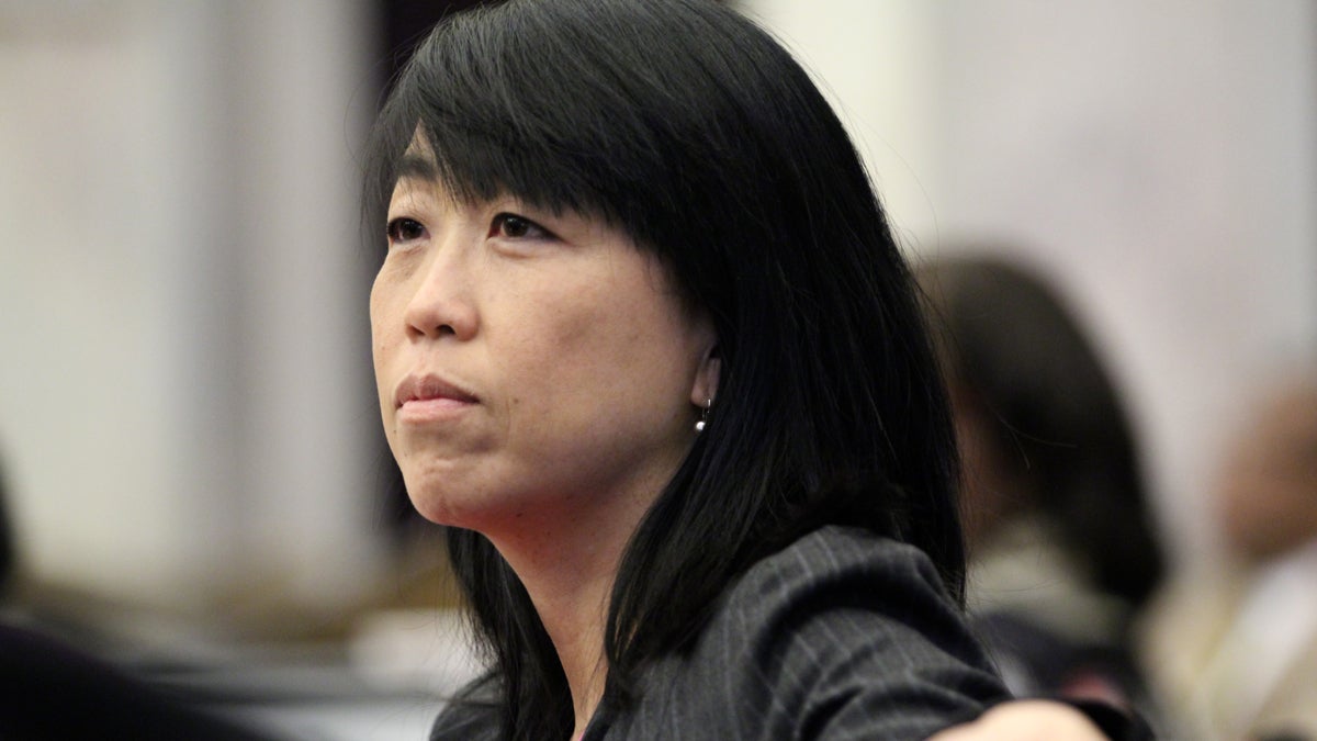  Philadelphia Councilwoman Helen Gym is demanding an investigation of the School Reform Commission. (Emma Lee/WHYY) 