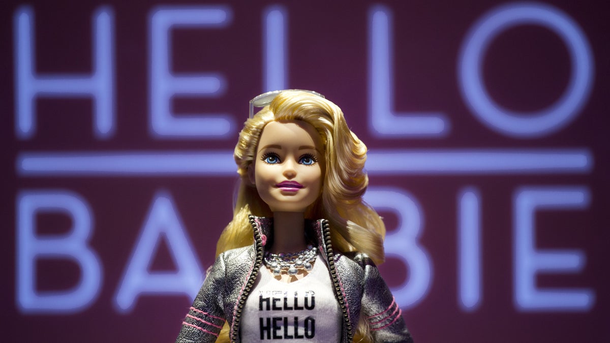 File photo: Hello Barbie is displayed at the Mattel showroom at the North American International Toy Fair, Saturday, Feb. 14, 2015 in New York. (AP Photo/Mark Lennihan) 